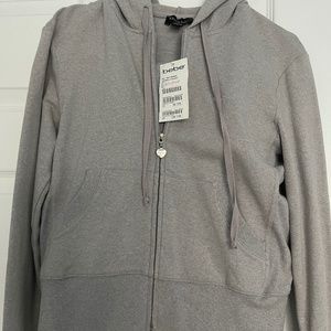 Bebe, Sweat jacket (L) & Sweat pants (M), Gray